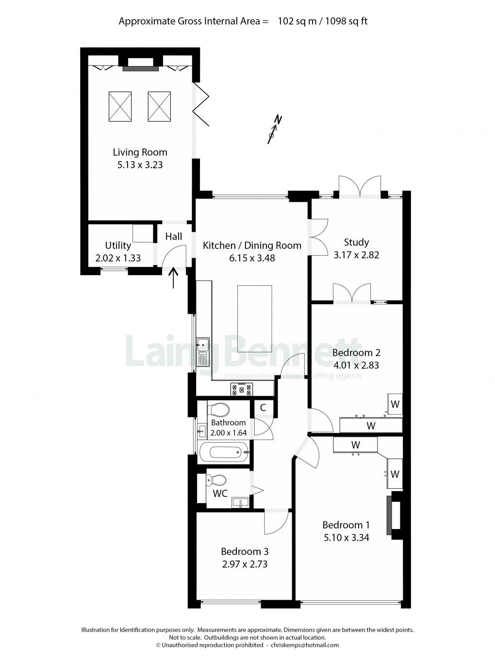 Floorplan for Barham, Canterbury, Kent