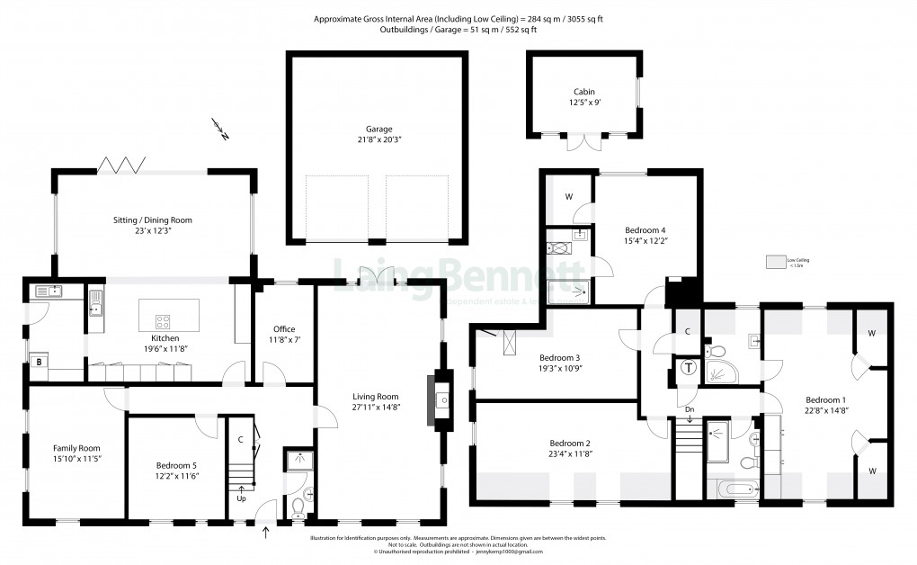 Floorplan for Rhodes Minnis, Canterbury, Kent