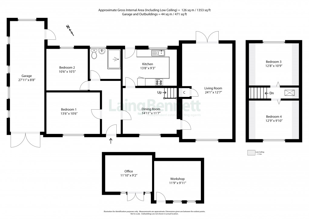 Floorplan for Etchinghill, Folkestone, Kent