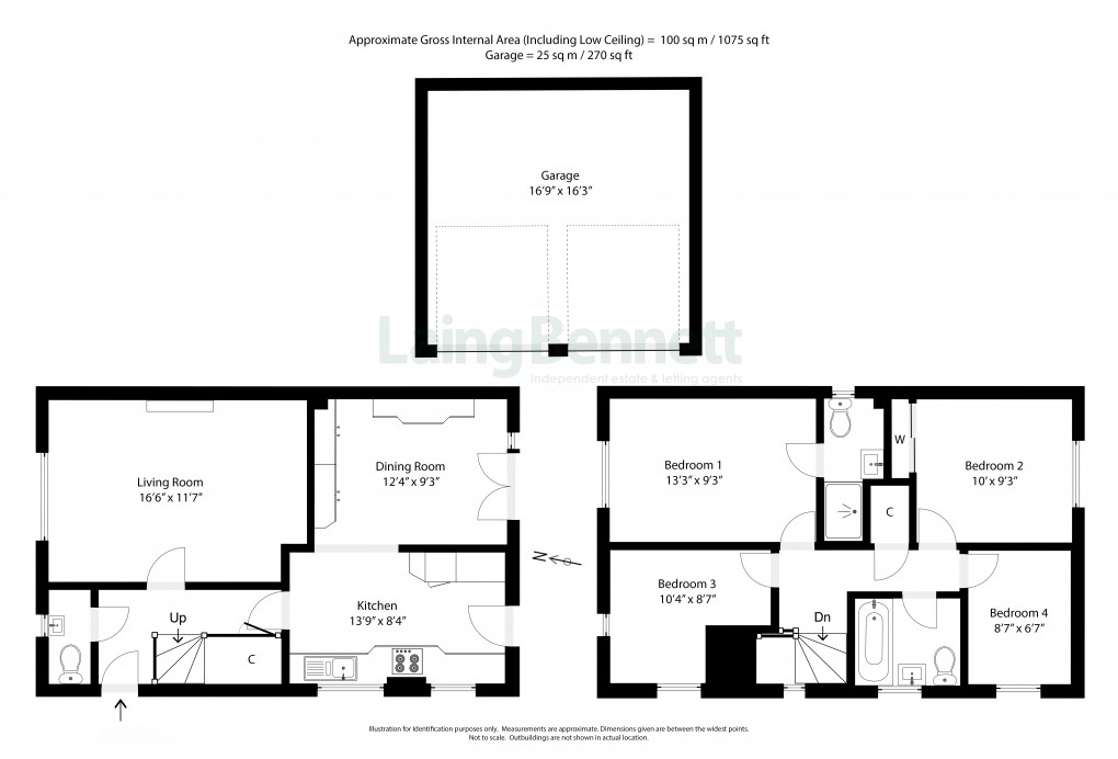 Floorplan for Lyminge, Folkestone, Kent