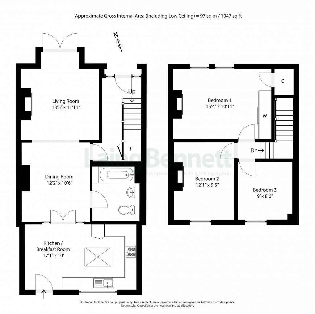 Floorplan for Etchinghill, Folkestone, Kent