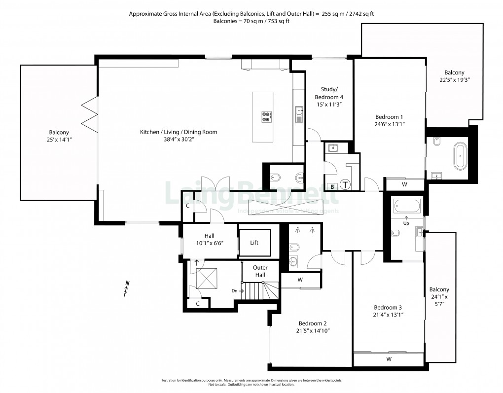 Floorplan for Court Road, Hythe, Kent