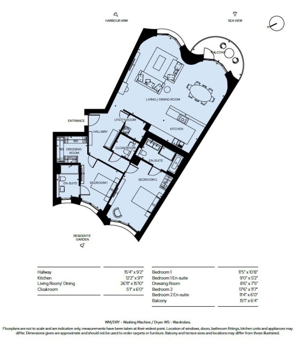 Floorplan for Shoreline Crescent, Folkestone, Kent