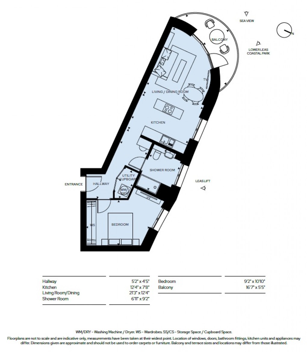Floorplan for Shoreline Crescent, Folkestone, Kent