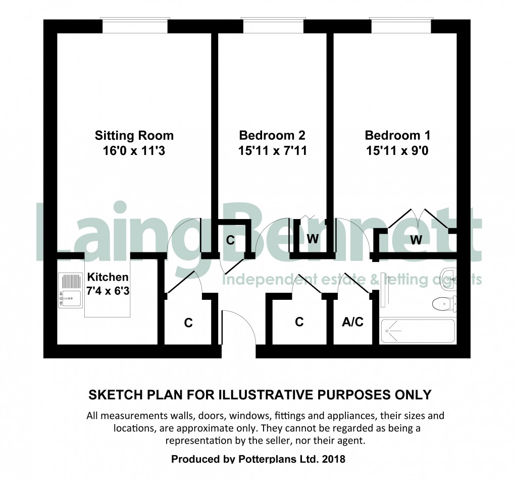 Floorplan for Stade Street, Hythe, Kent
