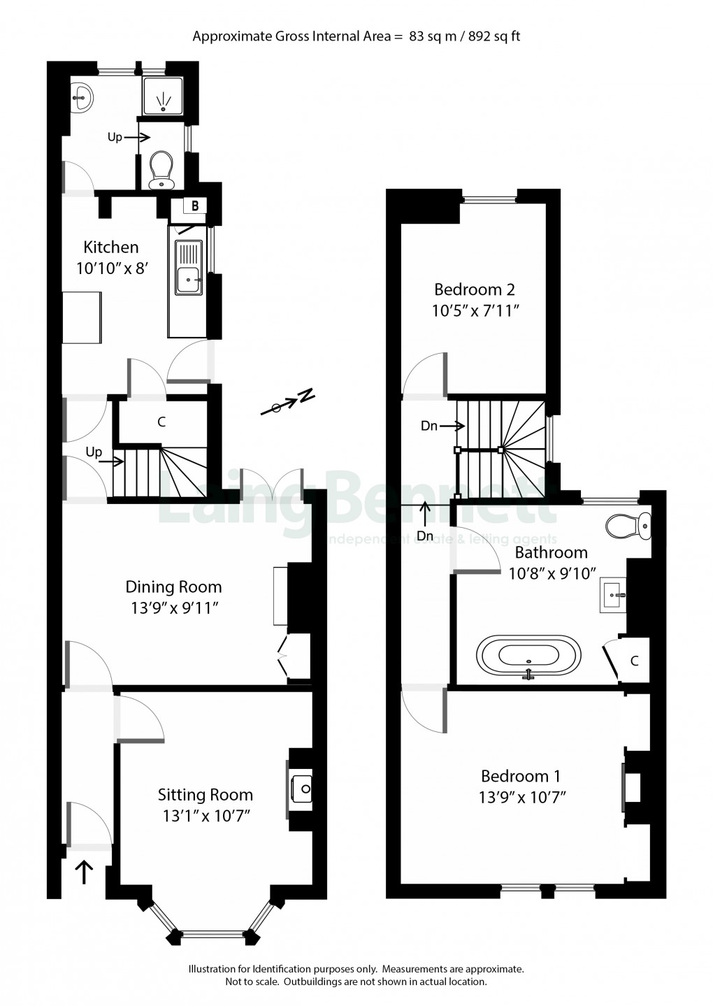 Floorplan for Victoria Terrace, Hythe, Kent