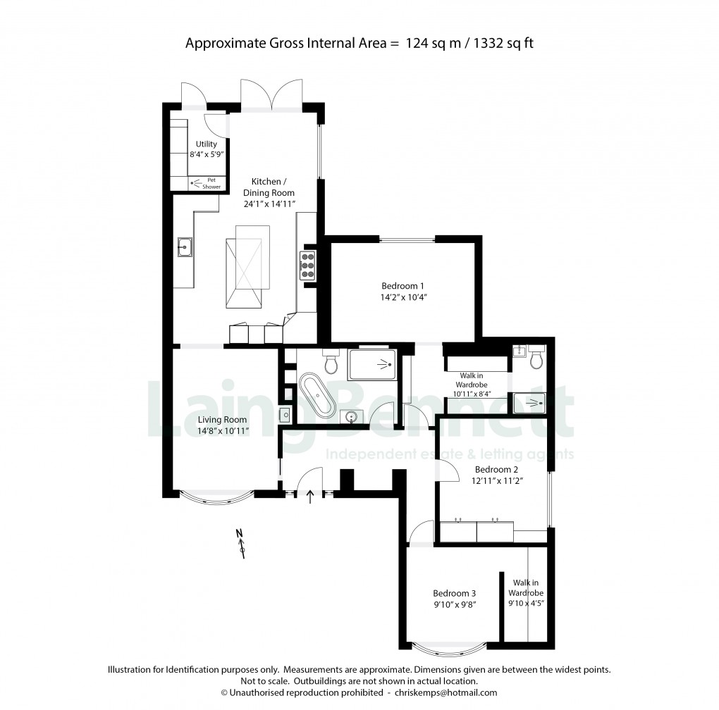 Floorplan for Sellindge, Ashford, Kent