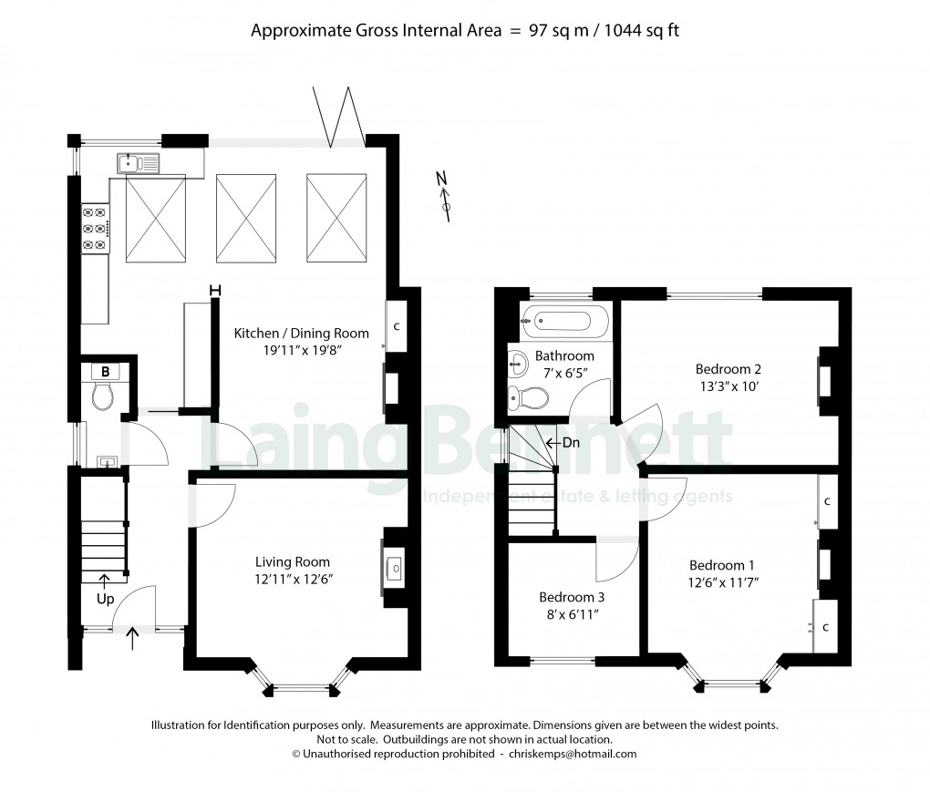 Floorplan for Saltwood, Hythe, Kent