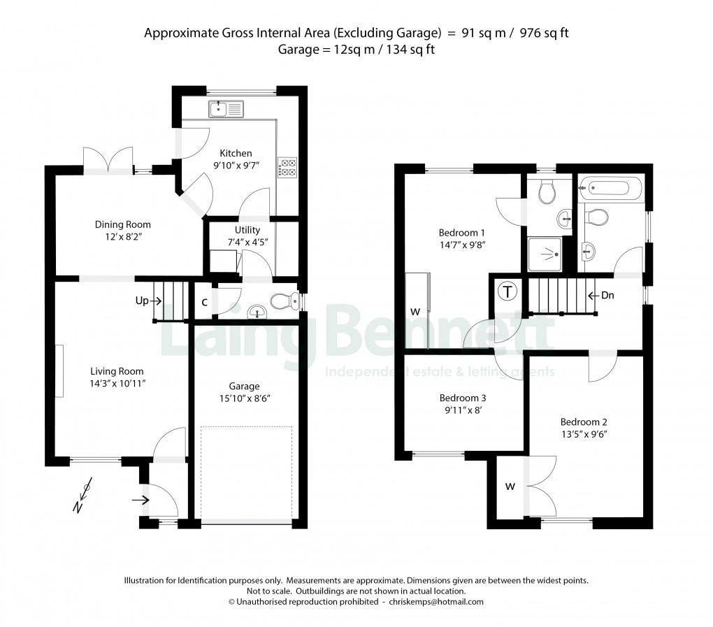 Floorplan for Lyminge, Folkestone, Kent