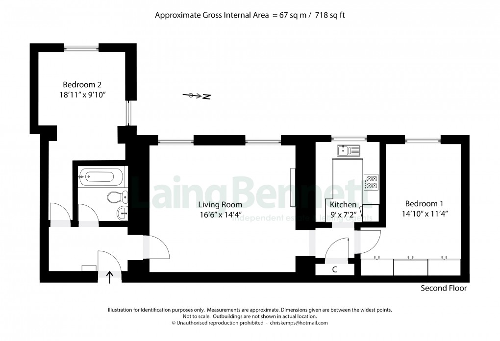 Floorplan for The Leas, Folkestone, Kent