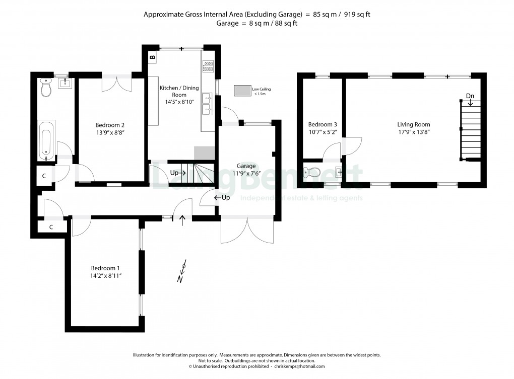 Floorplan for North Road, Hythe, Kent