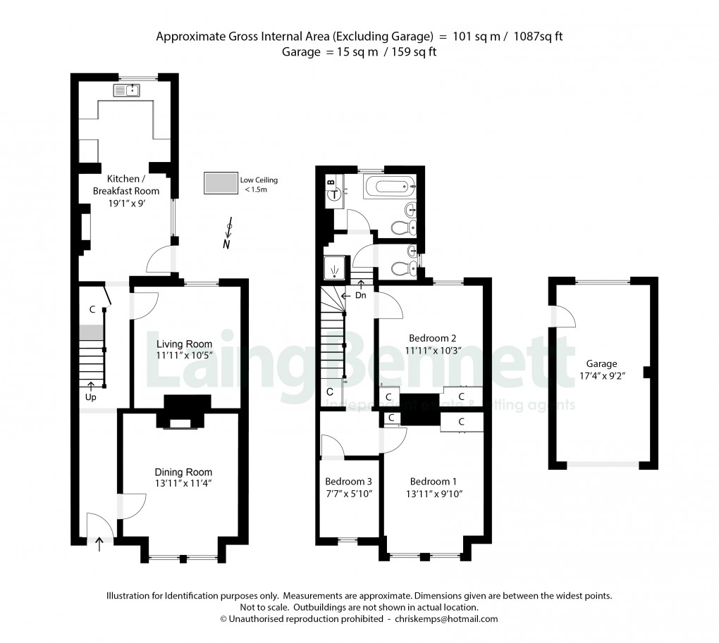 Floorplan for Lyminge, Folkestone, Kent
