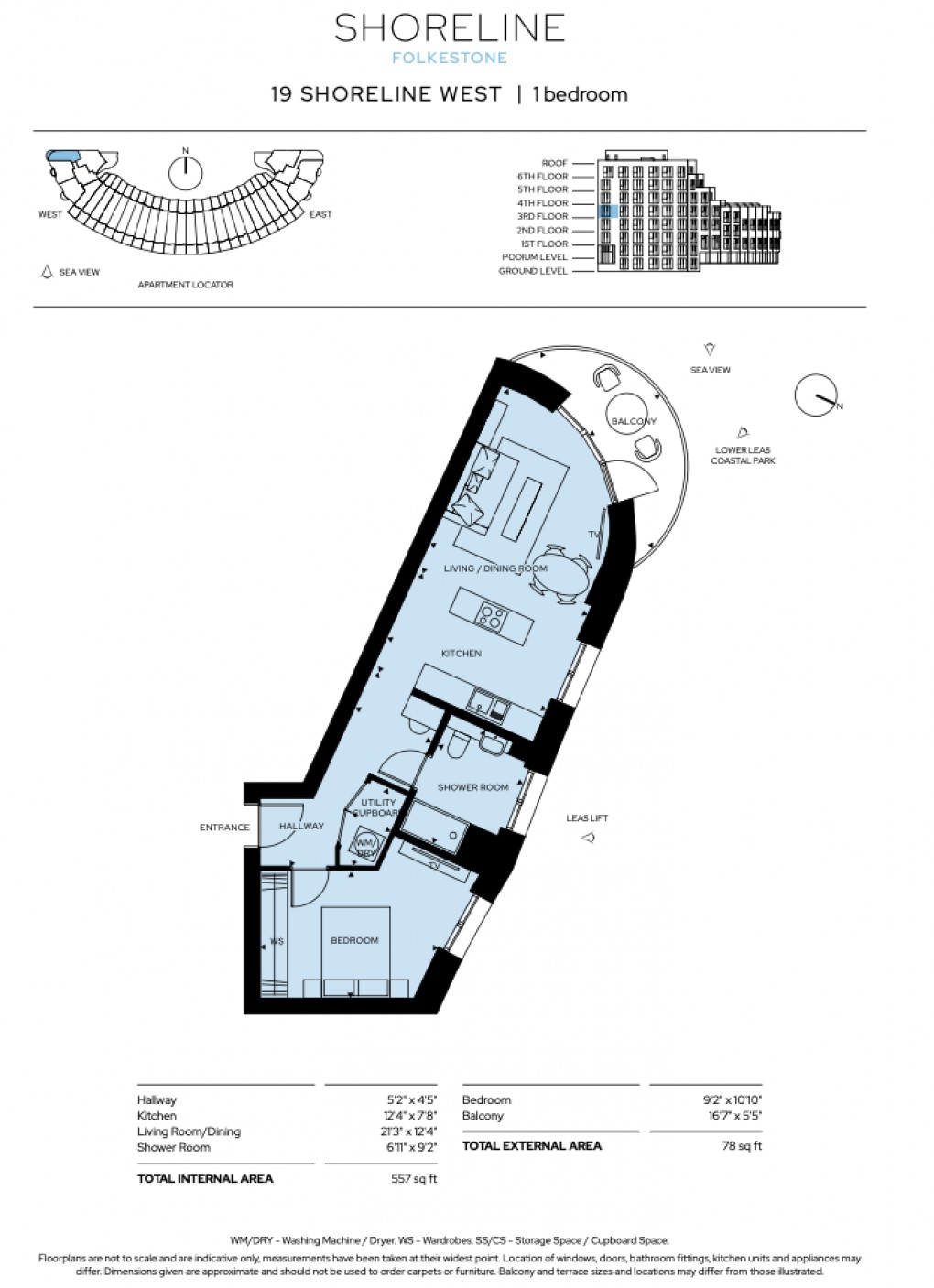 Floorplan for Shoreline Crescent, Folkestone, Kent