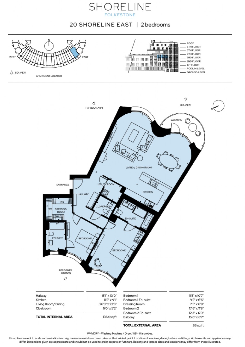 Floorplan for Shoreline Crescent, Folkestone, Kent