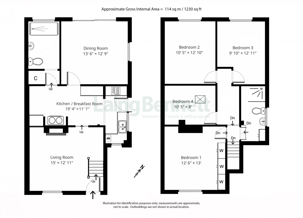 Floorplan for Lyminge, Folkestone, Kent