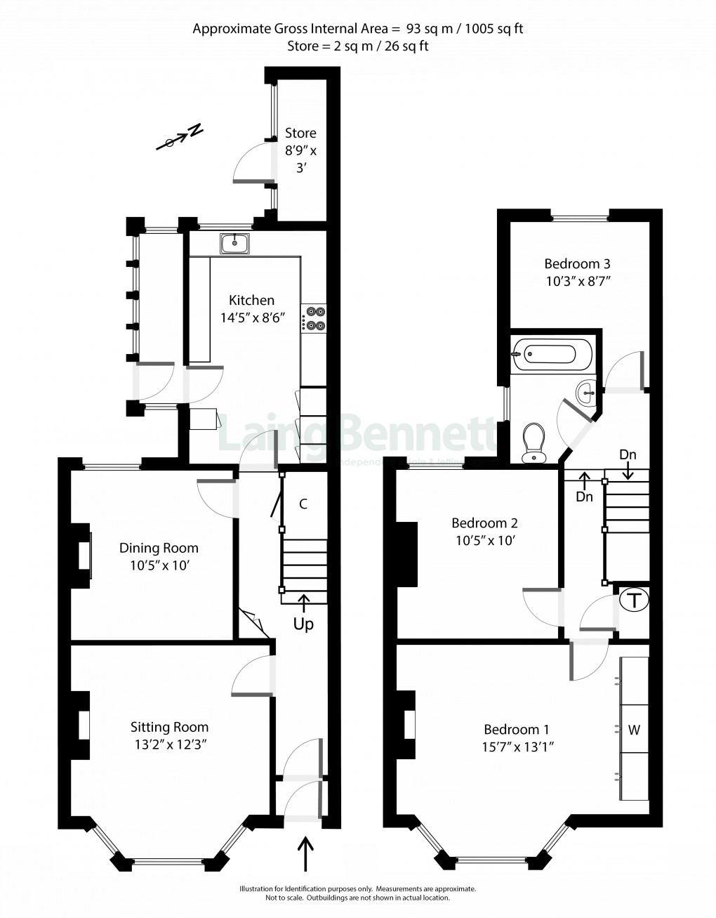 Floorplan for Lyminge, Folkestone, Kent