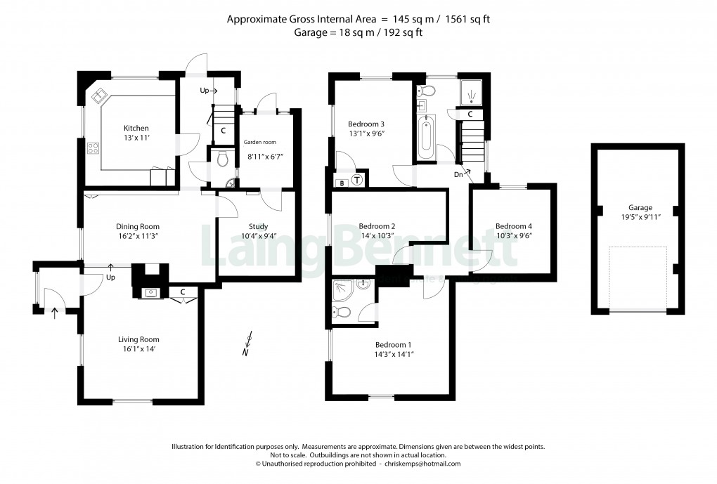 Floorplan for Kingston, Canterbury, Kent