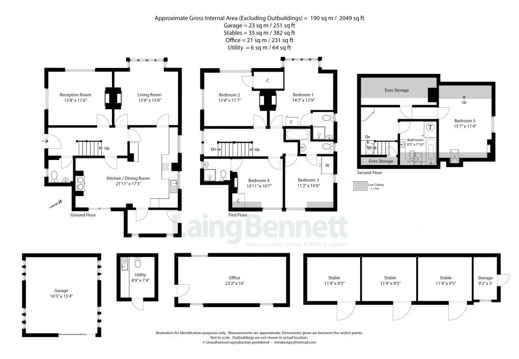 Floorplan for Stelling Minnis, Canterbury, Kent