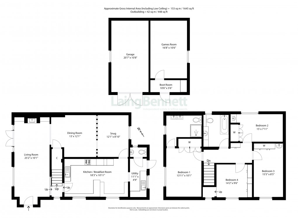 Floorplan for Bladbean, Elham, Canterbury, Kent