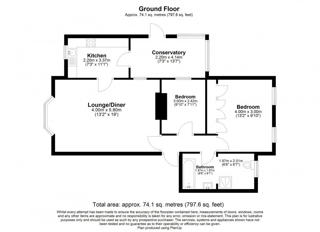 Floorplan for Hillcrest Road, Hythe, Kent