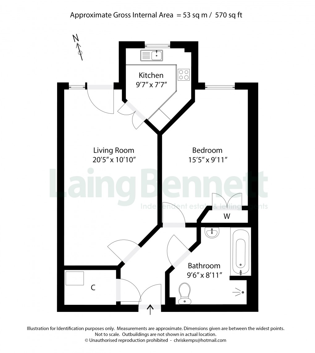Floorplan for Stanley Road, Folkestone, Kent
