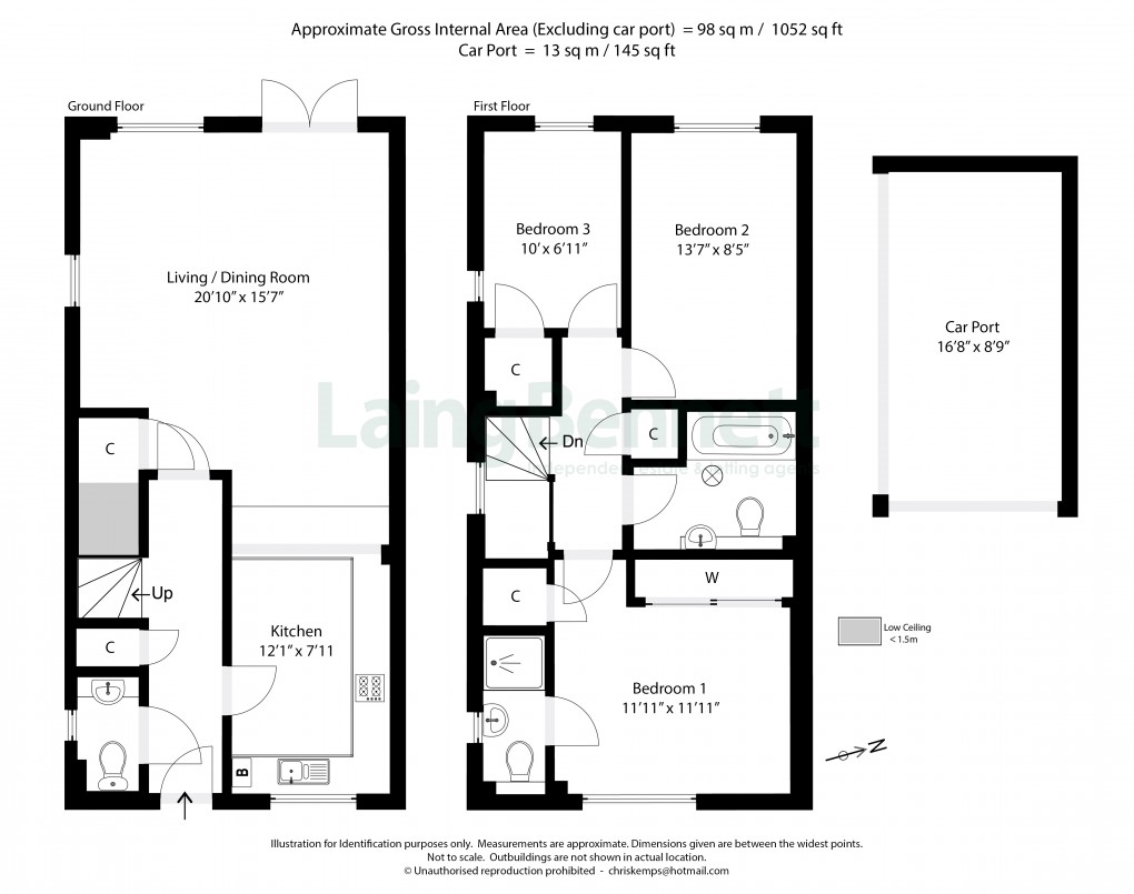 Floorplan for Hawkinge, Folkestone, Kent