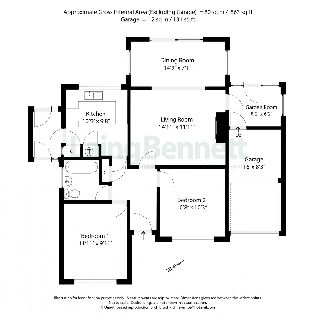 Floorplan for Sandgate, Folkestone, Kent