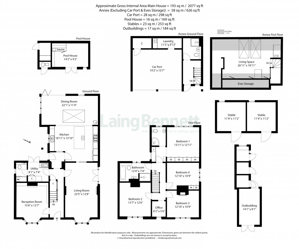 Floorplan for Rhodes Minnis, Canterbury, Kent