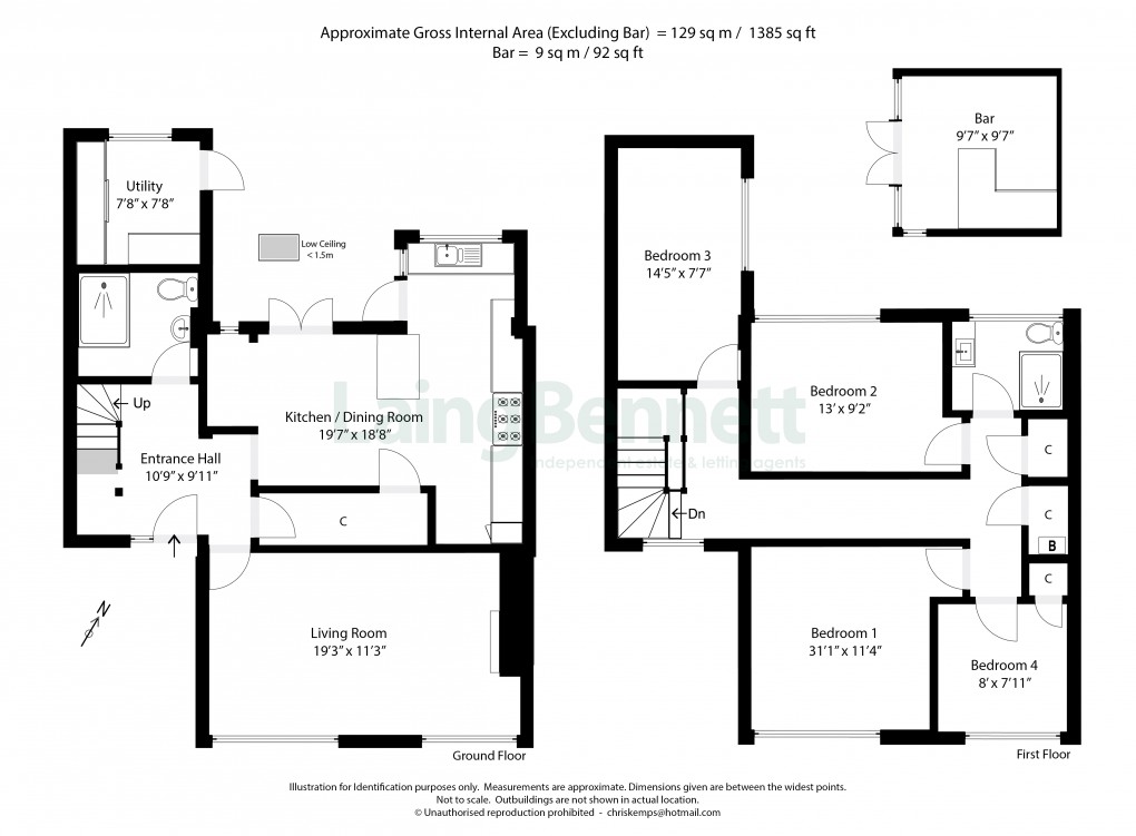 Floorplan for Linksway, Folkestone, Kent