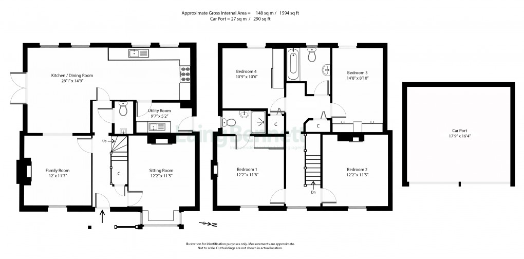 Floorplan for Peene, Folkestone, Kent