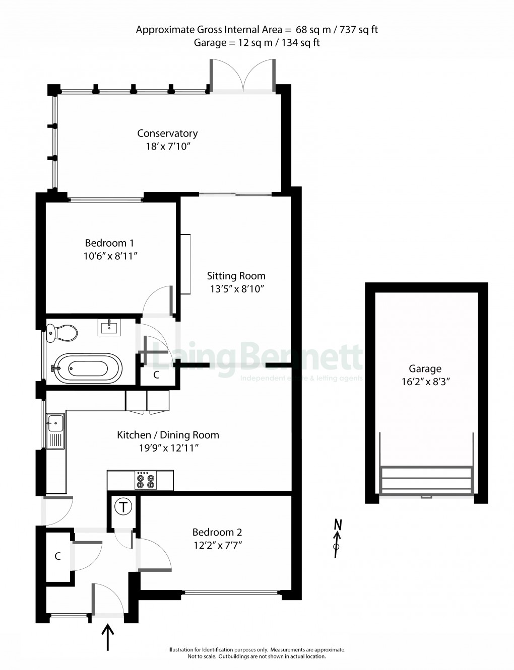 Floorplan for Lyminge, Folkestone, Kent