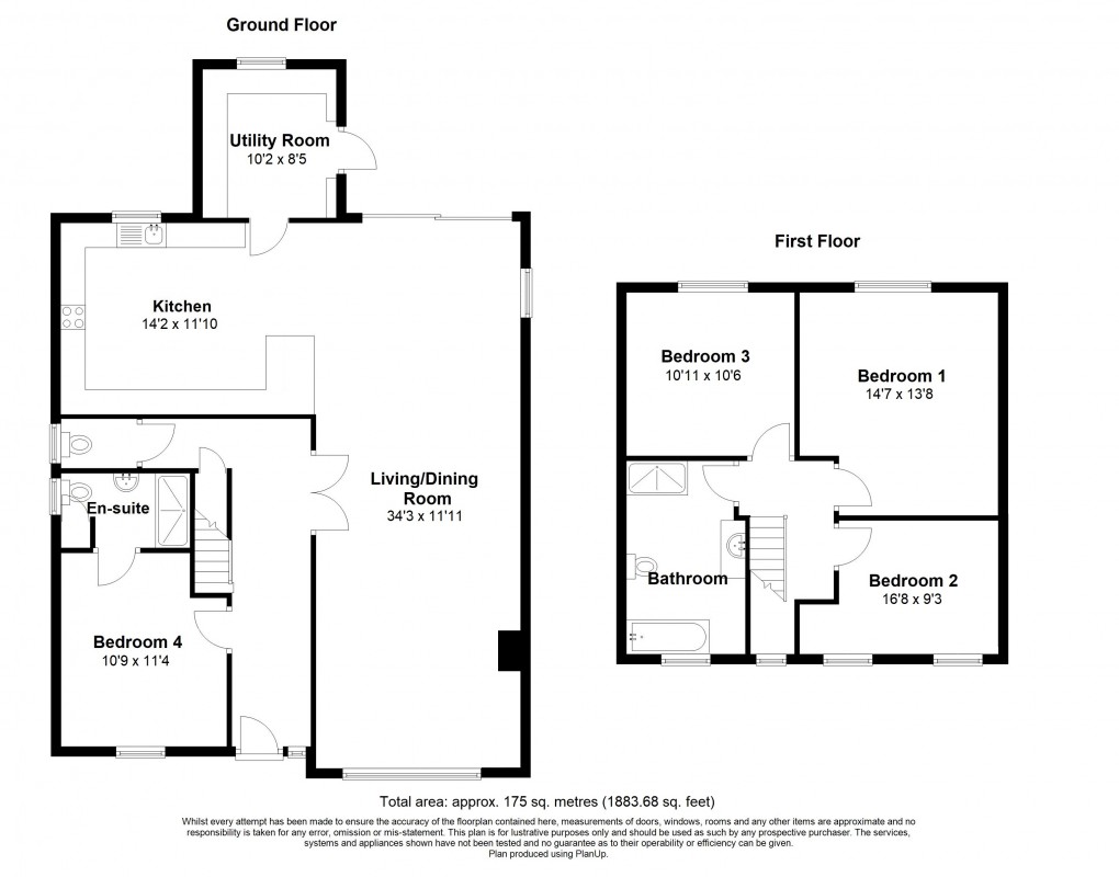 Floorplan for Bossingham, Canterbury, Kent