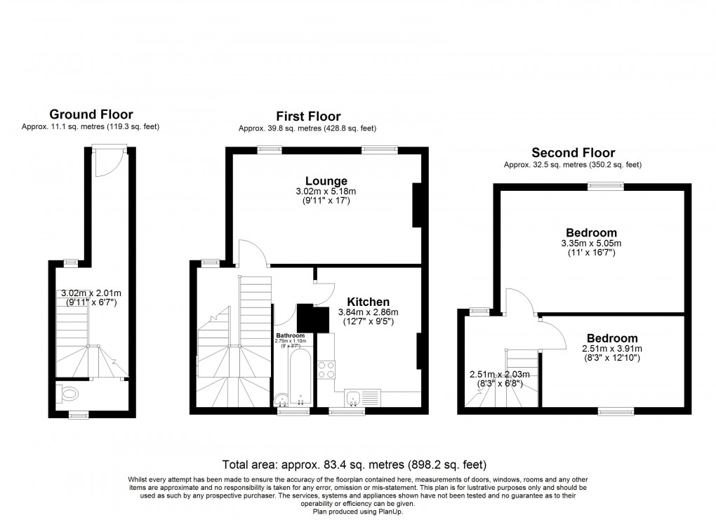 Floorplan for Dover Road, Folkestone, Kent
