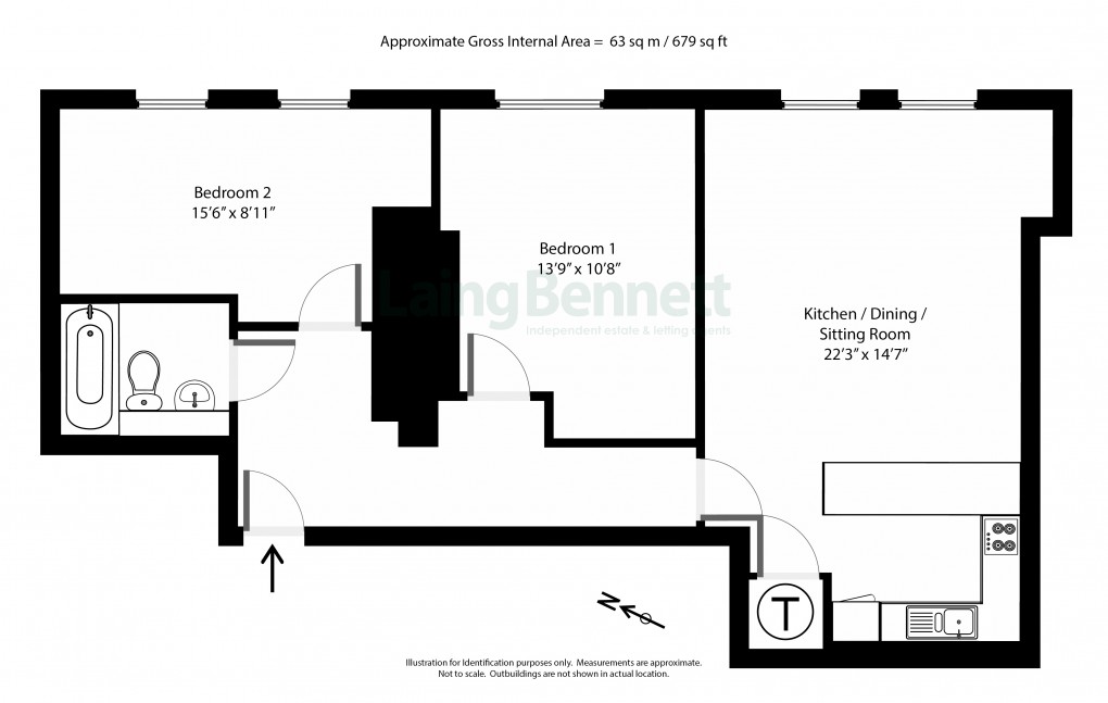 Floorplan for Clifton Gardens, Folkestone, Kent