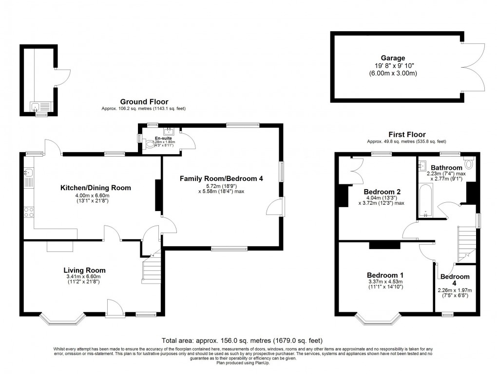 Floorplan for Postling, Hythe, Kent