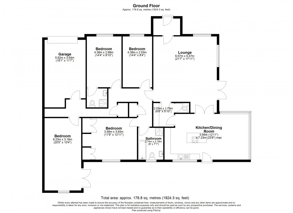 Floorplan for Lyminge, Folkestone, Kent