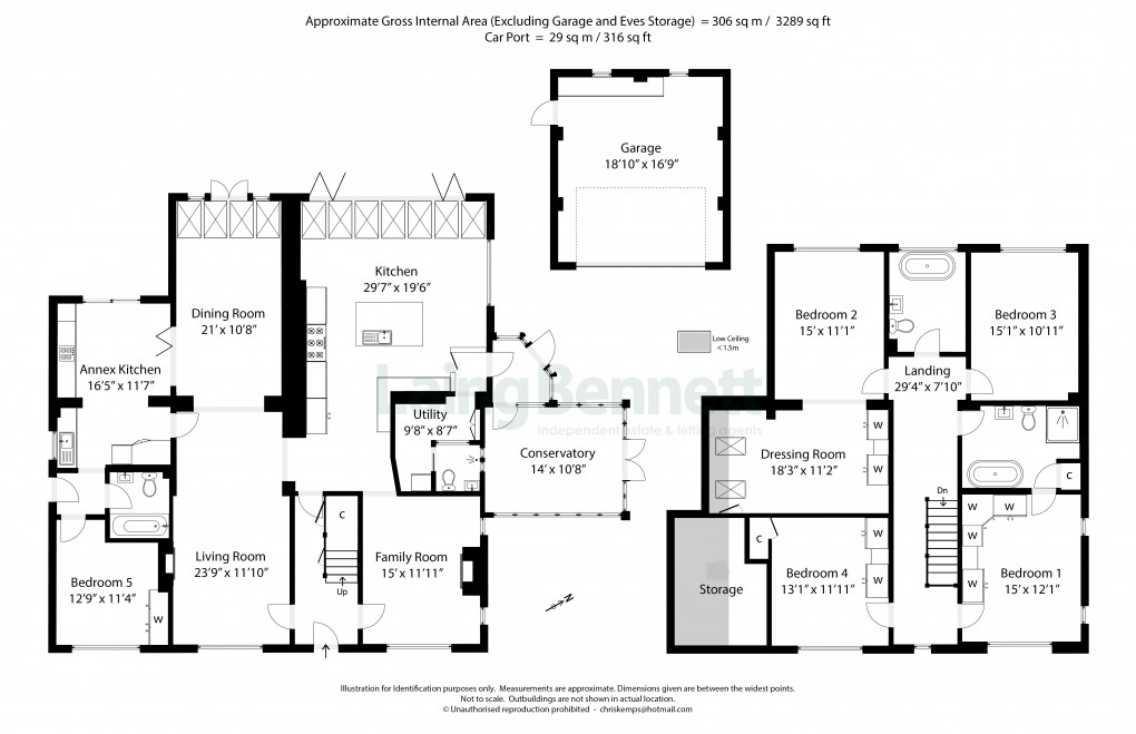 Floorplan for Lyminge, Folkestone, Kent