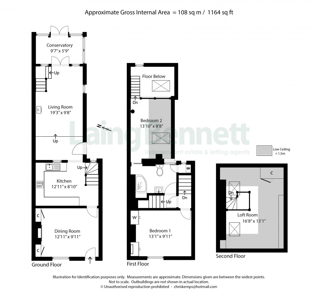Floorplan for Etchinghill, Folkestone, Kent