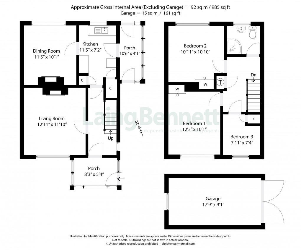 Floorplan for Lyminge, Folkestone, Kent