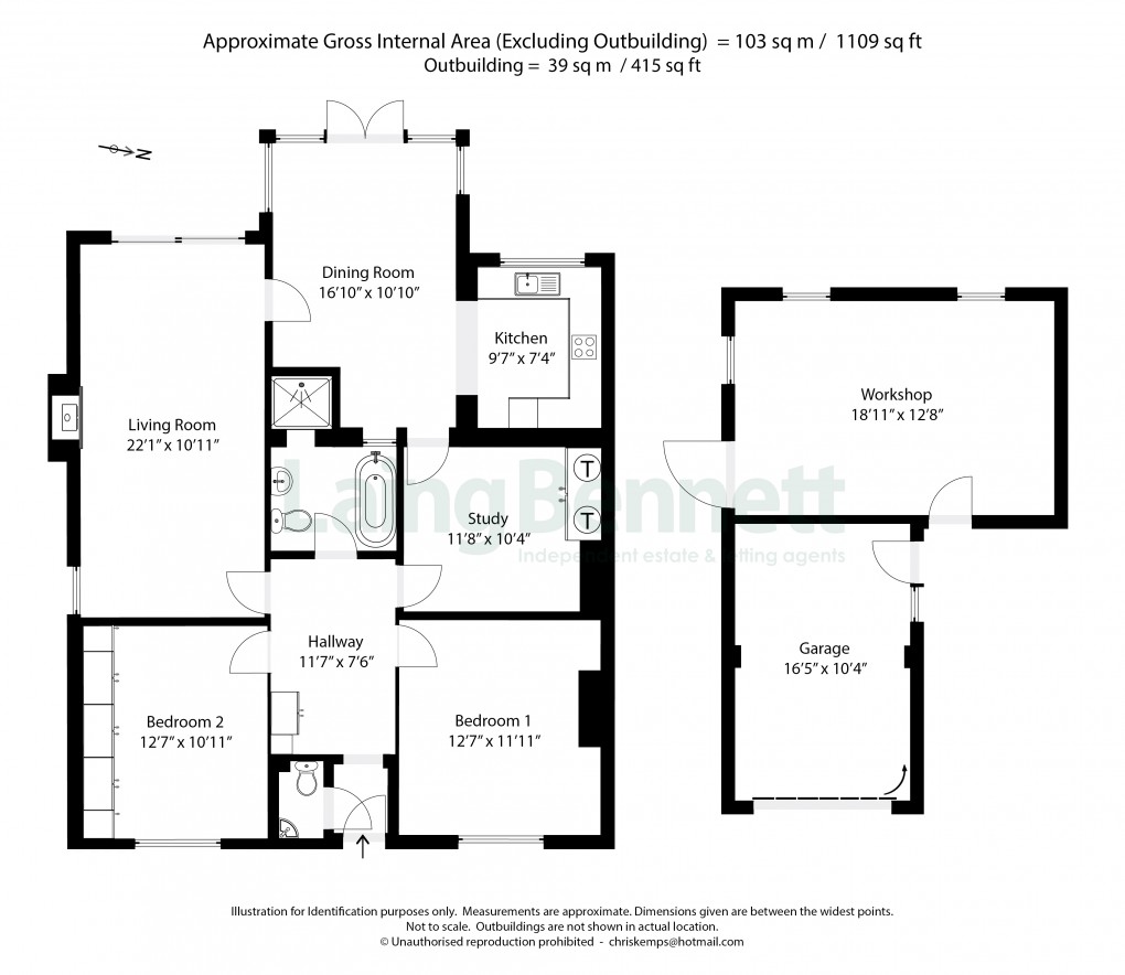 Floorplan for Elham, Canterbury, Kent