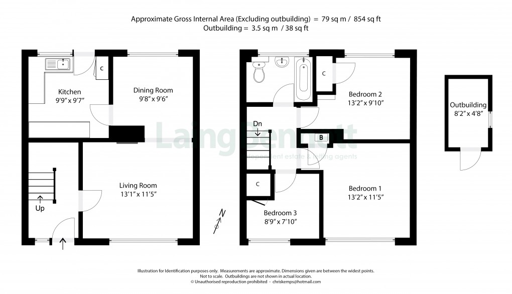 Floorplan for Lyminge, Folkestone, Kent