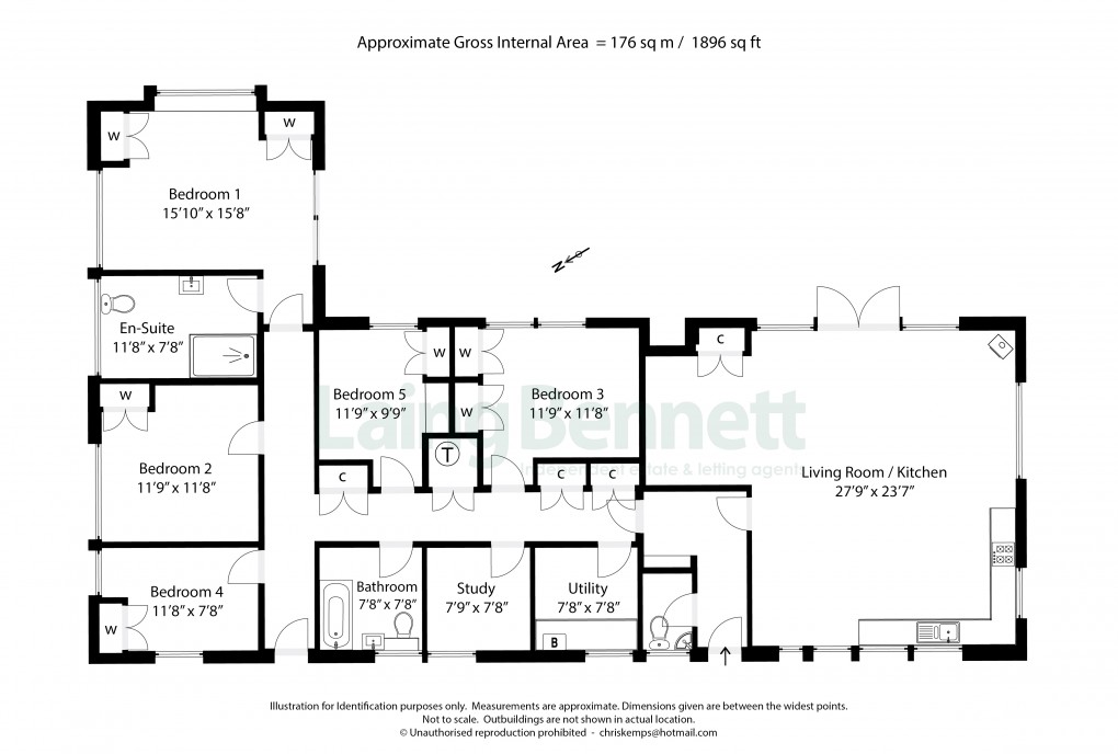 Floorplan for Wootton, Canterbury, Kent