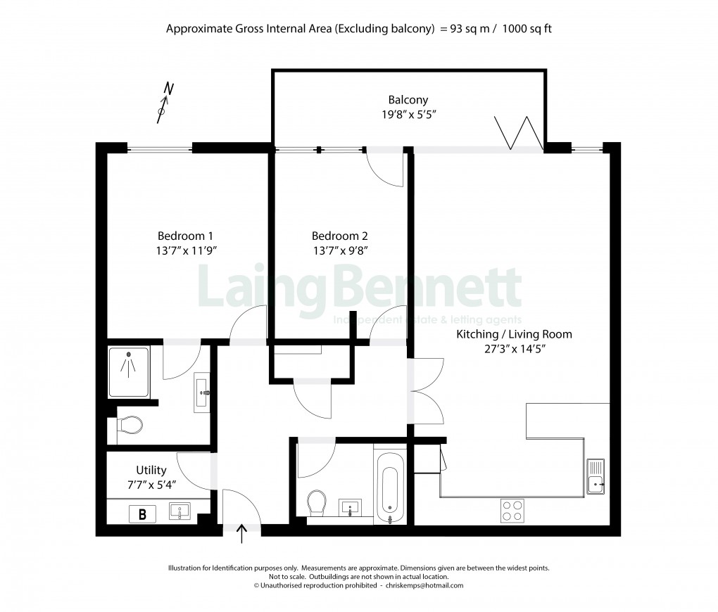 Floorplan for Court Road, Hythe, Kent