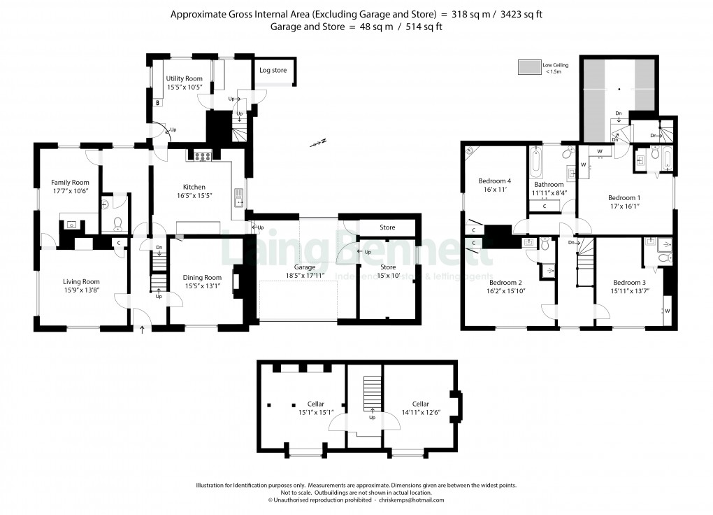 Floorplan for Arpinge, Folkestone, Kent