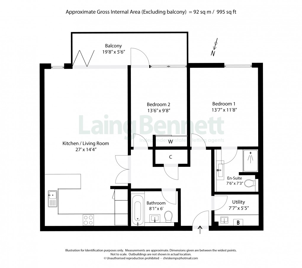 Floorplan for Court Road, Hythe, Kent