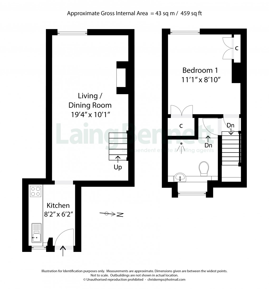 Floorplan for Lyminge, Folkestone, Kent