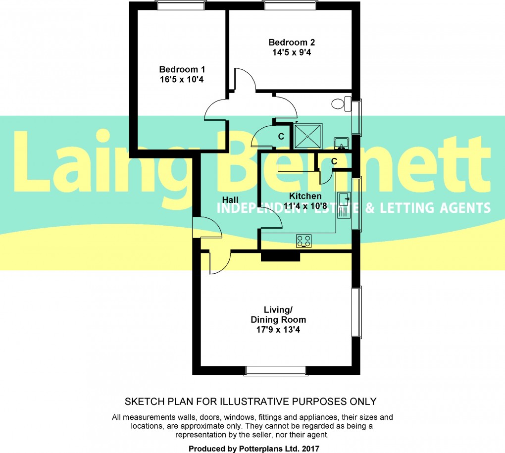 Floorplan for Cherry Garden Avenue, Folkestone, Kent