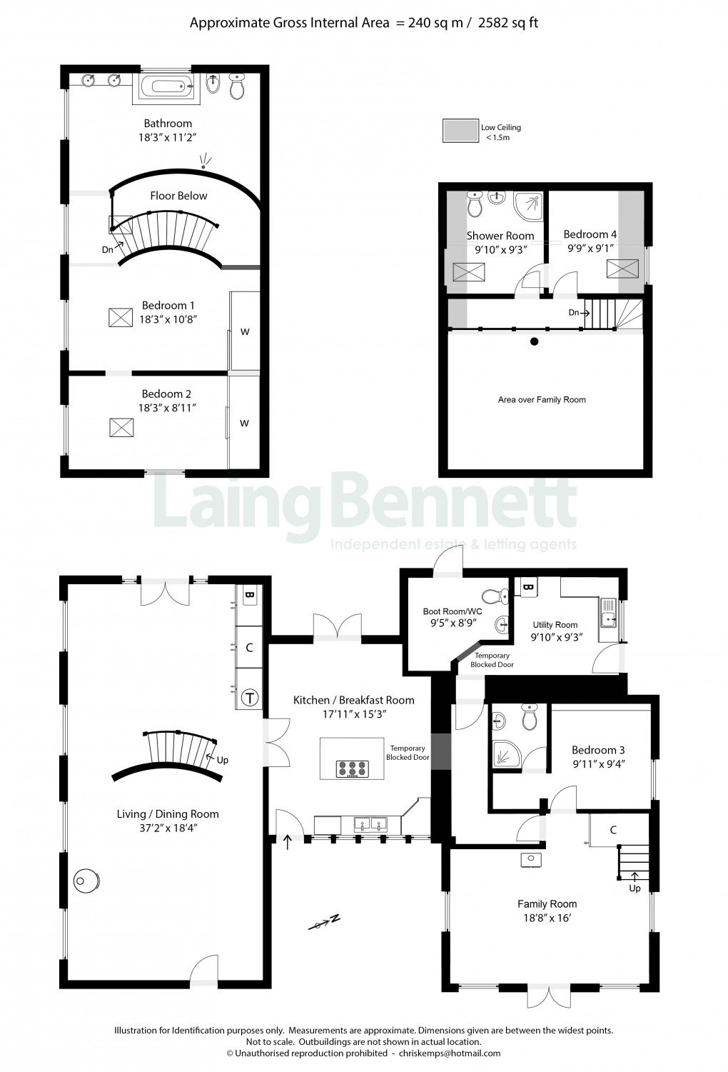 Floorplan for Stelling Minnis, Canterbury, Kent