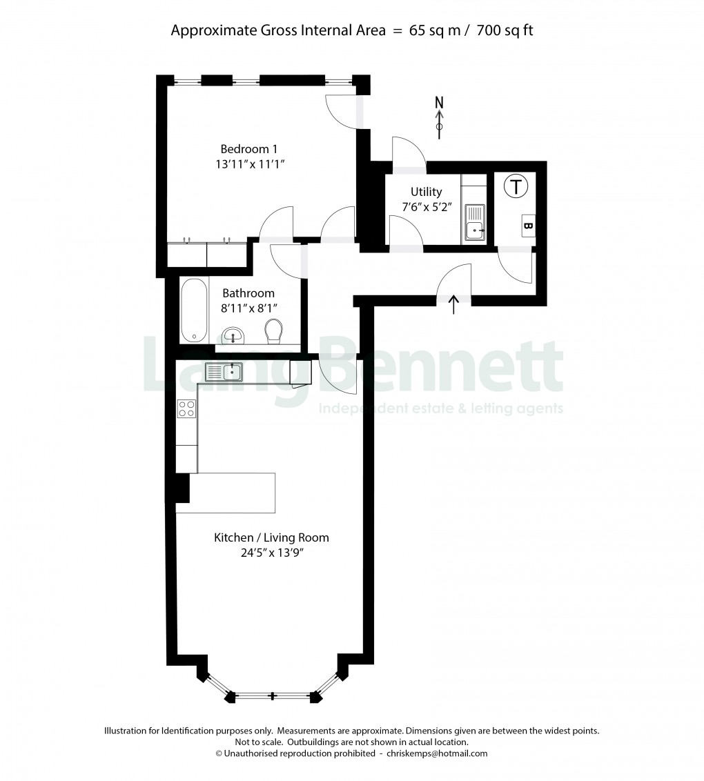 Floorplan for Seabrook Road, Hythe, Kent
